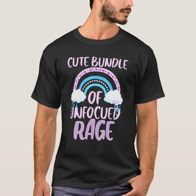 Niedliches Bündel von nicht fokussierter Rage Past T-Shirt (Vorderseite)