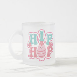 Niedliches Bunny Egg Hip Hop Happy Oaster Mattglastasse