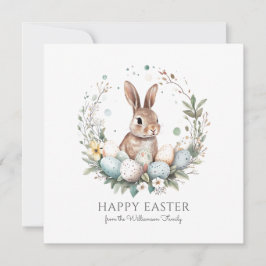 Niedliches Bunny Egge Garland Weinroute Personalis Karte