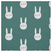 Niedliches Bunny Green Weißes Kaninchen