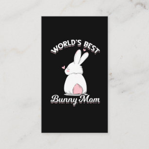 Niedliches Bunny Mama Rabbit Lover Mama Visitenkarte
