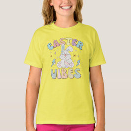 Niedliches Bunny Oaster Vibes Pastell Frühling Par T-Shirt