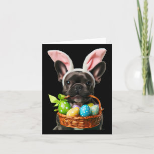 Niedliches Bunny Ohr Französischer Bulldog Hund Os Karte