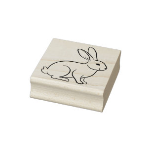 Niedliches Bunny Rabbit Gummistempel