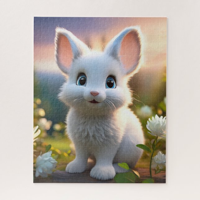 Niedliches Bunny Rabbit Jigsaw Puzzle (Vertikal)