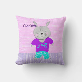 Niedliches Bunny Rabbit Kinder Personalisiert Kissen