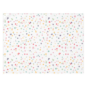 Niedliches buntes Confetti-Punkt-Muster Tischdecke