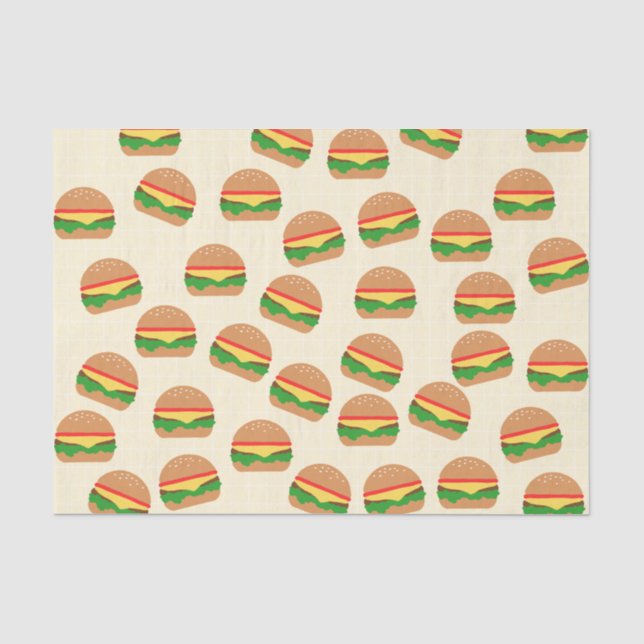 Niedliches Burgers-Zettel Seidenpapier (Vorderseite)