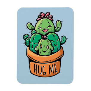 Niedliches Cacti Hug Magnet