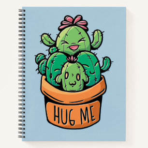 Niedliches Cacti Hug Notizbuch