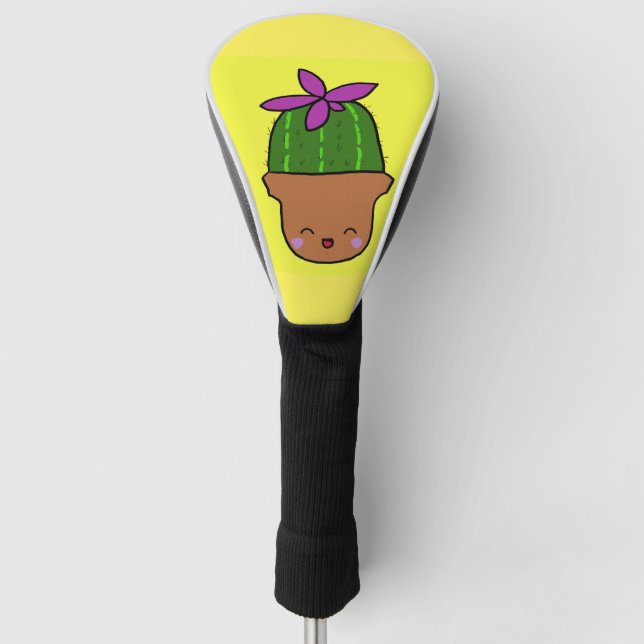 Niedliches Cactus Golf Head Cover Design Headcover (Vorderseite)