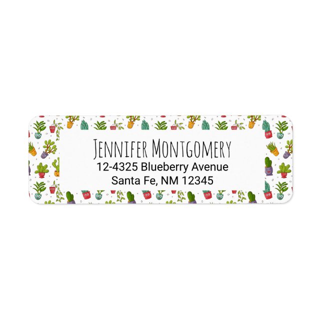 Niedliches Cactus Nature Succulents-Muster (Vorne)