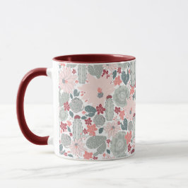 Niedliches Cactus succulents Pattern Tasse