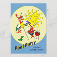Niedliches Cajun Crawfish Pool Party