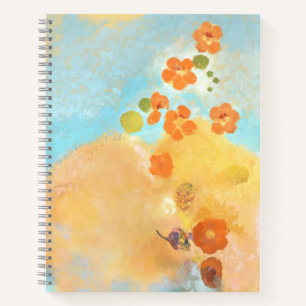 Niedliches California Orange Poppies Fields Notizbuch
