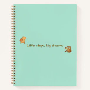 Niedliches Capybara & Owl Notebook - Zurück in die Notizbuch