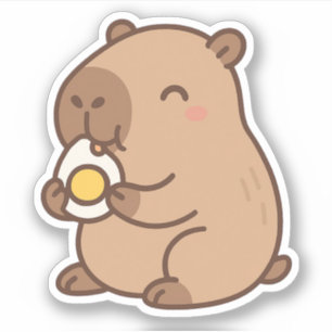 Niedliches Capybara Vinyl Stickers Aufkleber