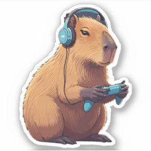 Niedliches Capybara Vinyl Stickers Aufkleber