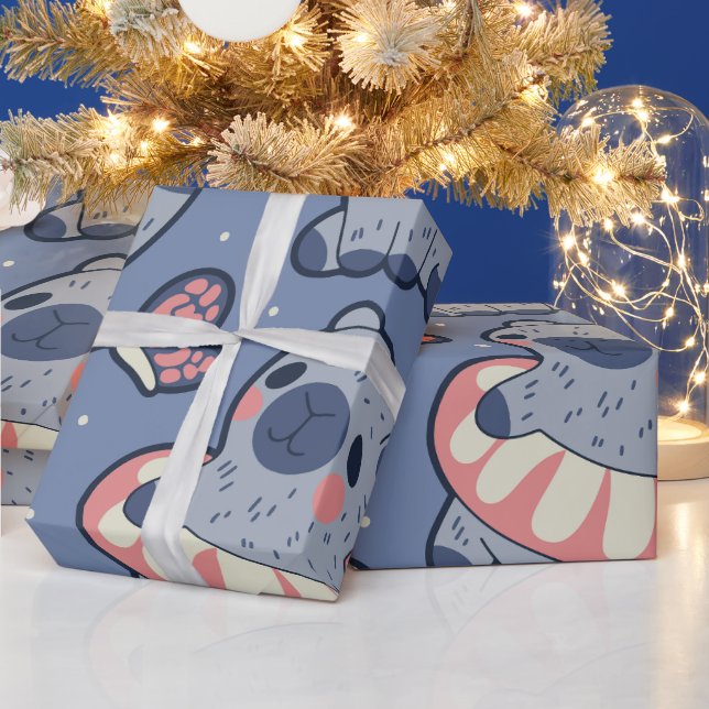 Niedliches Capybara Wrapping Paper Geschenkpapier (Feiertage)