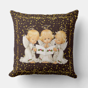 Niedliches Caroling Engelthrow-Kissen Kissen