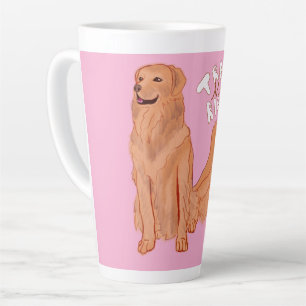 Niedliches Cartoon Dog Zitat Milchtasse