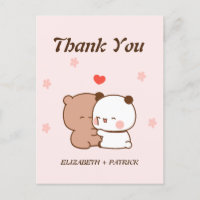Niedliches Cartoon Paar, Kawaii Bear & Panda Viele