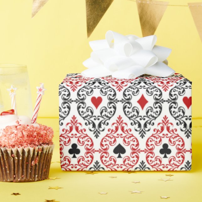 niedliches Casino oder Poker Party Geschenkpapier (Geburtstagsparty)