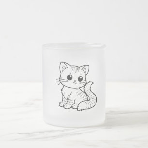 NIEDLICHES CAT ART-DESIGN MATTGLASTASSE