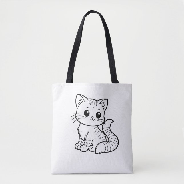 NIEDLICHES CAT ART-DESIGN TASCHE (Vorderseite)