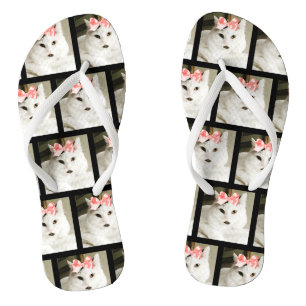Niedliches Cat Custom Pet Foto Flip Flops