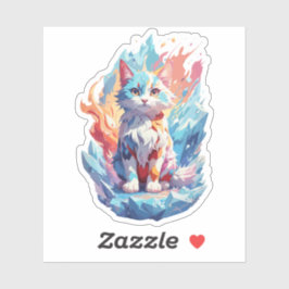 Niedliches Cat-Design Aufkleber