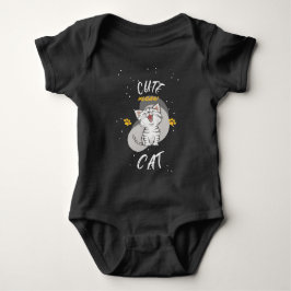 Niedliches CAT-Design Baby Strampler