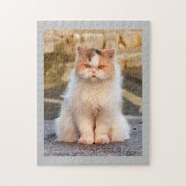 Niedliches Cat Foto Personalisiert (Vertikal)