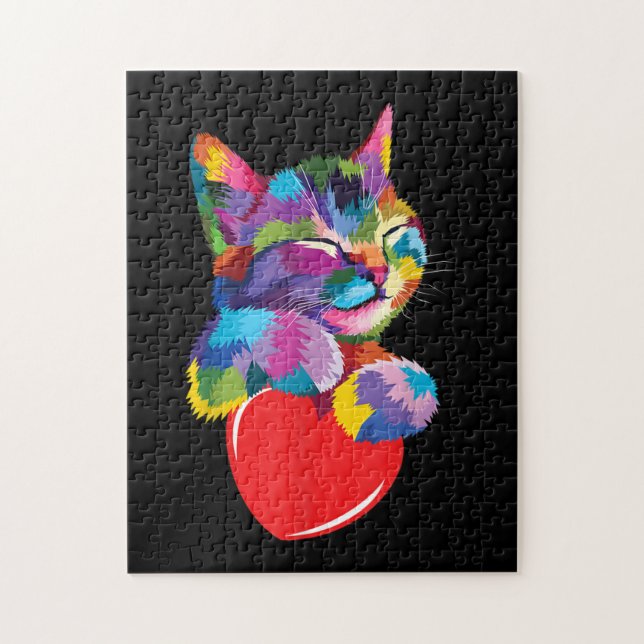 Niedliches Cat Geschenk für Kitten Liebhaber Farbe (Vertikal)