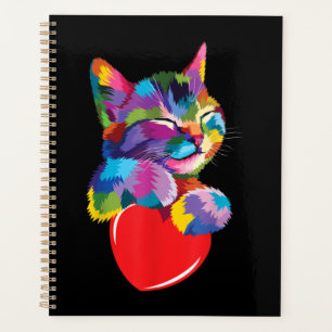 Niedliches Cat Geschenk für Kitten Liebhaber Farbe Planer