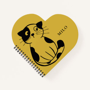 Niedliches Cat-Notebook mit Individuelle Name-Desi Notizbuch