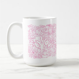 Niedliches Cat Patten mit ASL ILY-Zeichen - ASL De Kaffeetasse