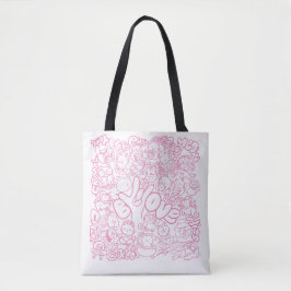 Niedliches Cat Patten mit ASL ILY-Zeichen - ASL De Tasche