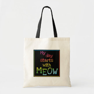 Niedliches Cat Quote Fun Colors Image auf beiden S Tragetasche