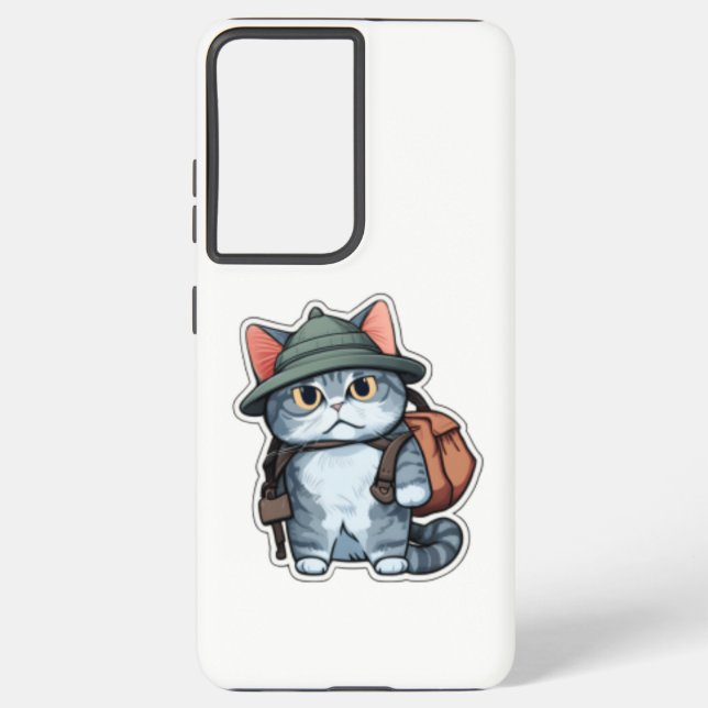 Niedliches Cat Samsung S8 Cover - Perfektes Gesche Galaxy Hülle (Rückseite)