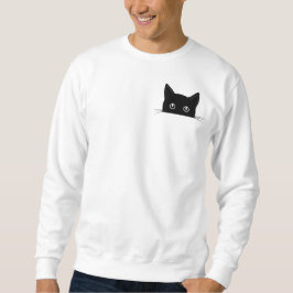 Niedliches Cat-Shirt, Katzen-Verstecken im Pocket- Sweatshirt