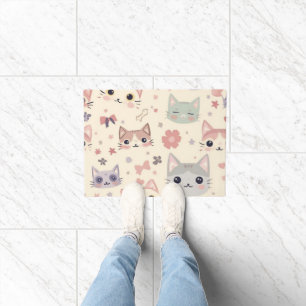 Niedliches Cat simple pet kitta Pattern Party Fußmatte