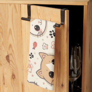 Niedliches Cat simple pet kitta Pattern Party Geschirrtuch