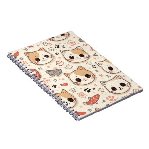 Niedliches Cat simple pet kitta Pattern Party Notizblock