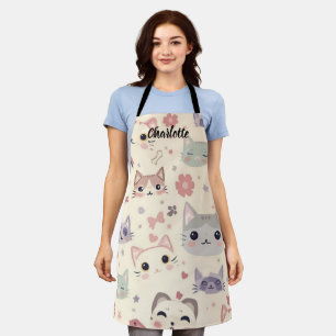 Niedliches Cat simple pet kitta Pattern Party Schürze
