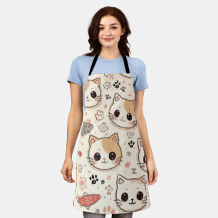 Niedliches Cat simple pet kitta Pattern Party Schürze
