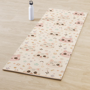 Niedliches Cat simple pet kitta Pattern Party Yogamatte