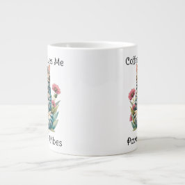 Niedliches Cat Yoga Pose Meditation Funny Kitty Zi Jumbo-Tasse