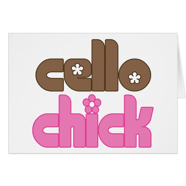 Niedliches Cello-Küken (Vorderseite (Horizontal))