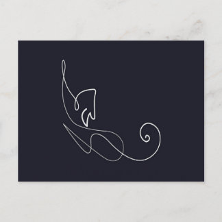 Niedliches Chat-Design | Katzenliebhaber  Ankündigungspostkarte